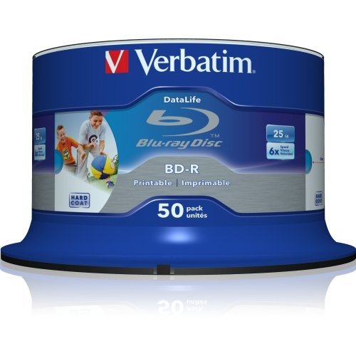 America, Llc - Blu-Ray Recordable Media - Bd-R - 6X - 25 Gb - 50 Pack Spindle - Retail - 120Mm "Product Category: Storage Media/Optical Media"