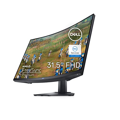 S3222HG 32-inch 165Hz Curved Gaming Monitor - Full HD (1920 x 1080) Display, 1800R Curvature, AMD FreeSync, 4ms Grey-to-Grey Response Time (Super Fast Mode), 16.7 Million Colors - Black