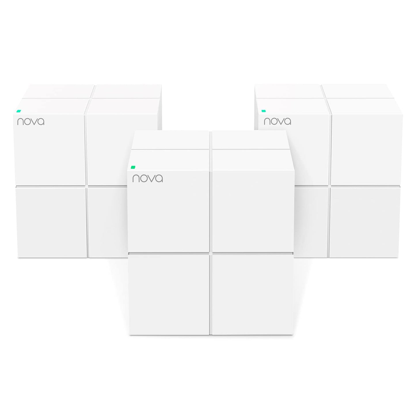 Nova Mesh WiFi System (MW6)-Up to 6000 sq.ft. Whole Home Coverage, WiFi Router and Extender Replacement, Gigabit Mesh Router for Wireless Internet, Works with , Parental Controls, 3-pack