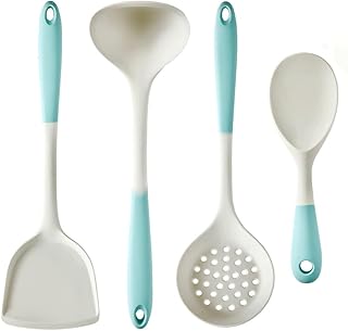 Silicone Slotted Spoon and Spatula for Cooking
