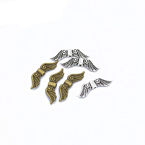 Small Angel Wing Beads for Jewelry Making and Crafts