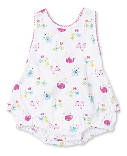 Baby-Girls Infant Ocean Outing Print Bubble-Pink-0-3 Months