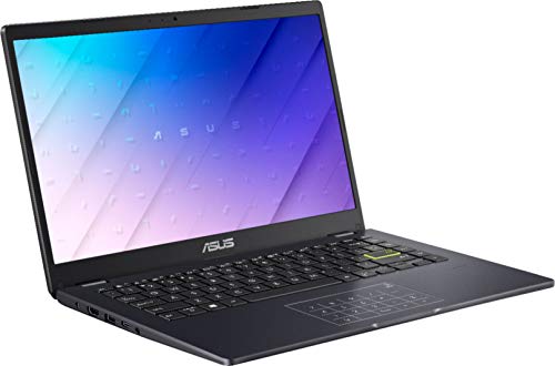 Flagship Vivobook E410MA Thin and Light Business Laptop 14 HD Display Intel Celeron N4020 4GB RAM 128GB eMMC Intel HD Graphics 600 Office365 Win10 (Blue) + HDMI Cable