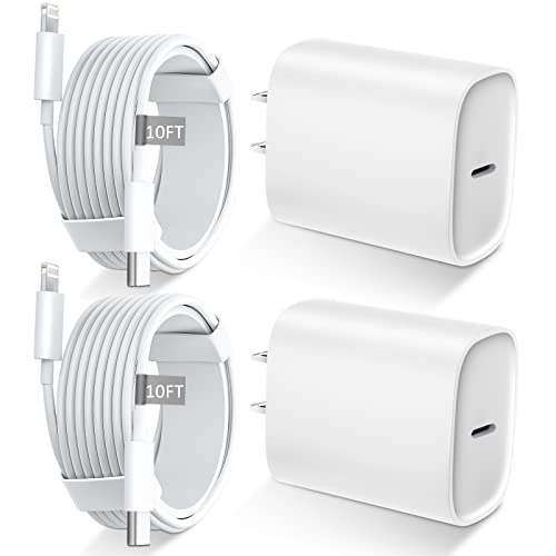 iPhone 14 13 12 11 Fast Charger [MFi ],10FT Long Fast Charging Lightning Cable with 20W USB C Charger Block for iPhone 14/14 Pro Max/13/13 Pro Max/12/12 Pro Max/11/11Pro/XS/Max/XR/X,iPad