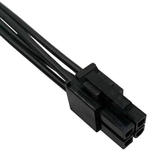 (3-Pack) Motherboard ATX CPU 4 Pin Male to Female Extension Cable for Power Supply PSUs 9.5-inch(24cm)