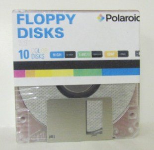 10 colored 3.5-inch floppy disks for IBM/PC format