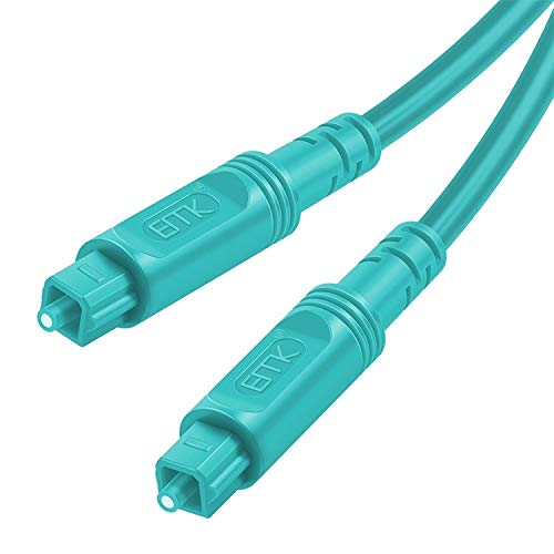 1.5m OD4.0mm Square Port to Square Port Digital Audio Speaker Optical Fiber Connecting Cable (Color : Sky Blue)