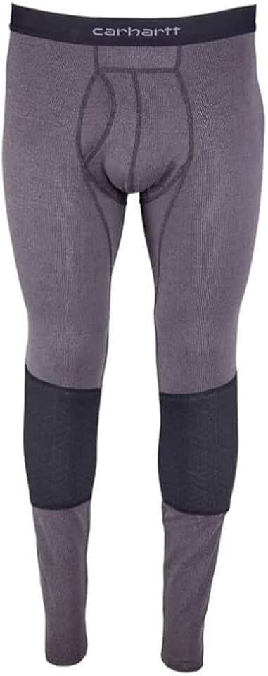 Men's Midweight Base Layer Pants with Padded Knees