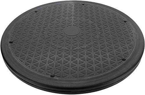 Lazy Susan Turntable Organizer, Non Skid Large Lazy Susan Turntable for Cabinet, Computer or Laptop, Plastic Turn Table, Black 10 in, 1 PC - by