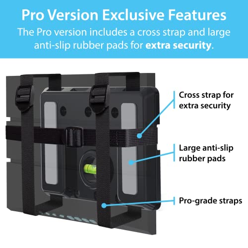 Universal Mount for Electronics - Adjustable Wall Mount for Your Router, Wireless System, Cable Modem, DVR, Xbox, Playstation, and More (Professional Shelf - Black)