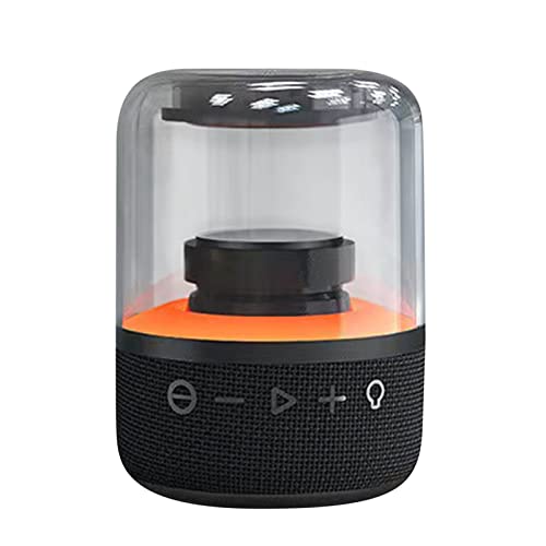 Bluetooth Speaker 5 0 Wireless Led Stereo Hd Speaker Computer Gaming 7 Color Light Column Soundbox for Daily Party