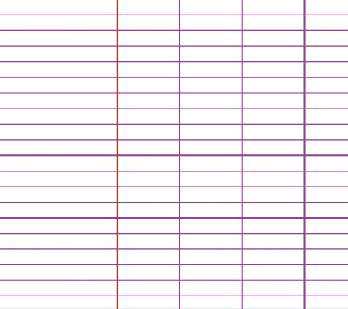 Clothbound Notebook, French Ruled, 96 Sheets