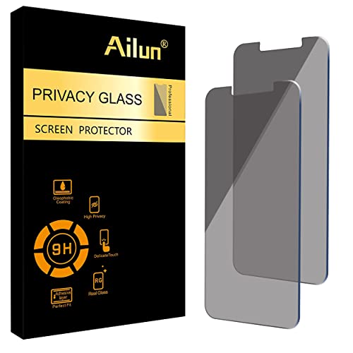 Privacy screen protector for iPhone 14 and 13, 6.1 inch, 2-pack