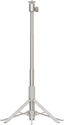 Light Gold Portable Stand with 360° Rotation and Dual Hold