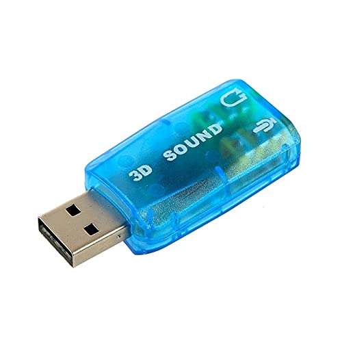1 pcs 3D Audio Card USB 1.1 for Mic/Speaker Adapter Surround Sound 7.1 CH for Laptop Notebook