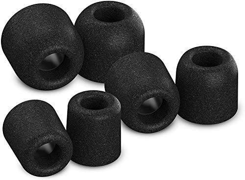 T-500 Memory Foam Replacement Earbud Tips For KZ ZS10, ZSN, AS10, ZSX, STARFIELD, FH7, FIIO, MOONDROP And More Earphones (Assorted, 3 Pairs)