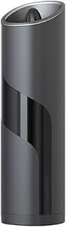 Electric refillable salt and pepper grinder, black, 20.3x5.6cm