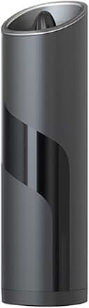 Electric refillable salt and pepper grinder, black, 20.3x5.6cm
