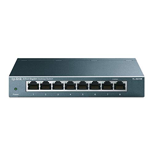 TL-SG108 8-Port Gigabit Ethernet Switch with Metal Case