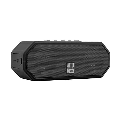 Jacket H2O 4 - Waterproof Bluetooth Speaker, Durable & Portable Speaker with Voice Assistant, 10 Hour Battery Life & 100 Foot Range, Black