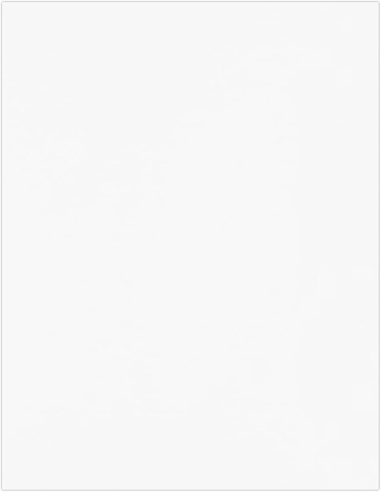 White 8.5 x 11 Cardstock, 50 Sheets