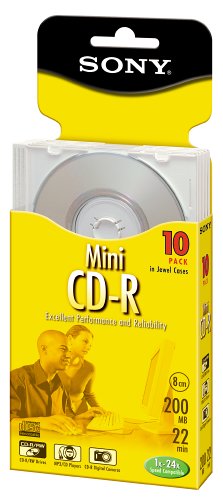 CDR Mini Disc 22-Min 200MB-W (10 pack) (Discontinued by Manufacturer)