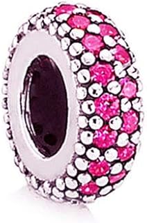 Sparkling Sterling Silver Birthstone Charm for Bracelets