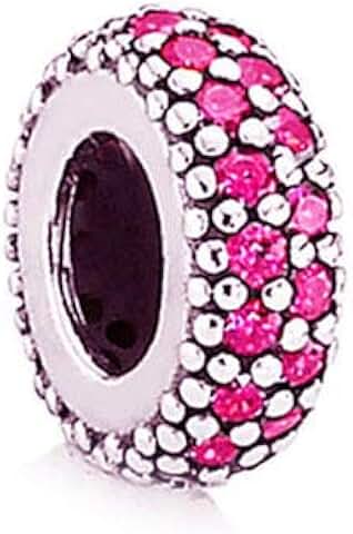 Sparkling Sterling Silver Birthstone Charm for Bracelets
