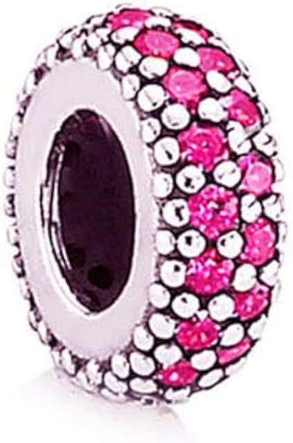 Sparkling Sterling Silver Birthstone Charm for Bracelets