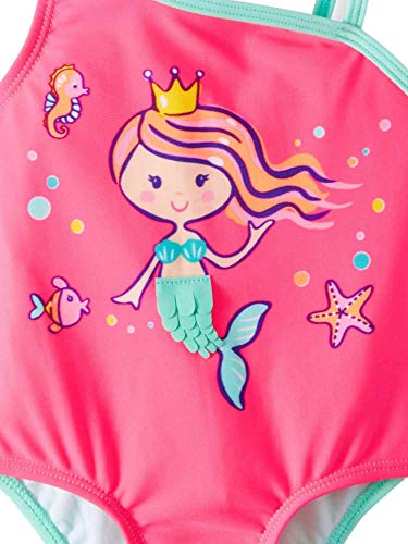 Infant Girls Mermaid Pink Sizzle One Piece Swimsuit - 0-3 Months