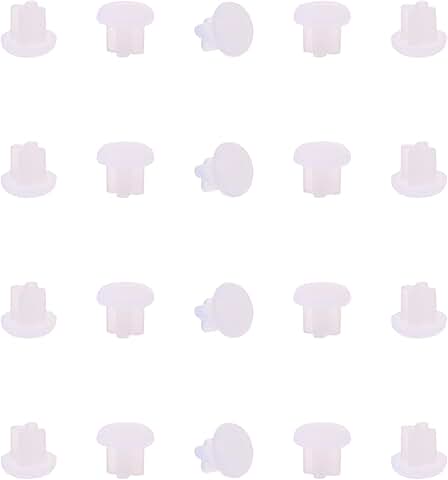 20 Clear Rubber Dust Plugs for Headphones and Devices