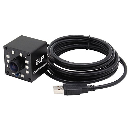 Camera USB 1080P Wide Anagle Fisheye 170degree IR LED Infrared Webcam Camera with Mini Housing USB Camera for Linux Windows Android Mac Os