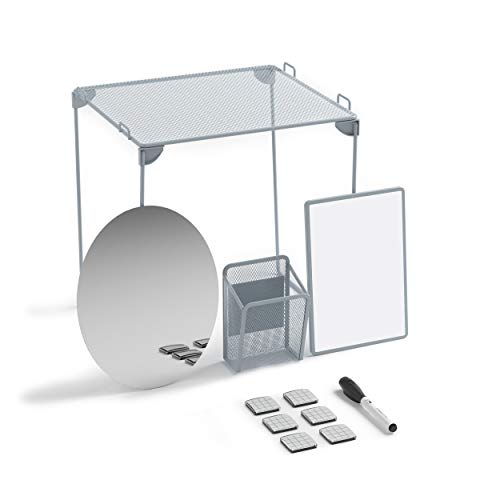 11-Piece Grey Locker Organizer and Decor Kit