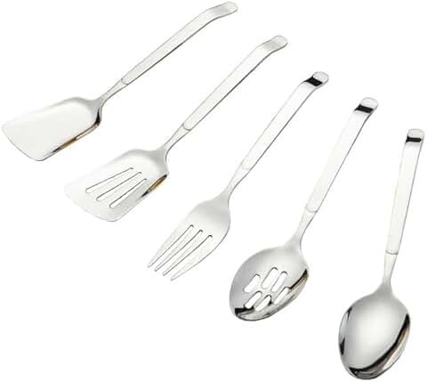 5-Piece Stainless Steel Kitchen Utensils Set