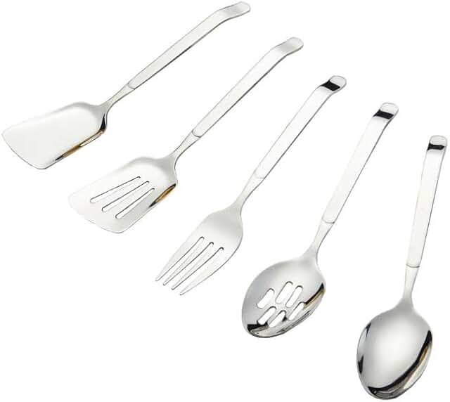 5-Piece Stainless Steel Kitchen Utensils Set