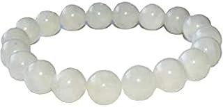 Natural Moonstone Bead Stretch Bracelet