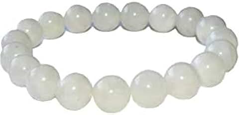Natural Moonstone Bead Stretch Bracelet