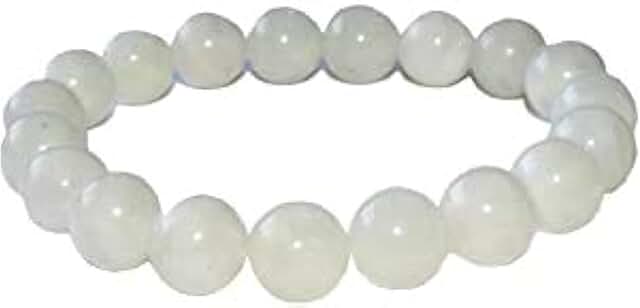 Natural Moonstone Bead Stretch Bracelet