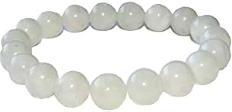 Natural Moonstone Bead Stretch Bracelet