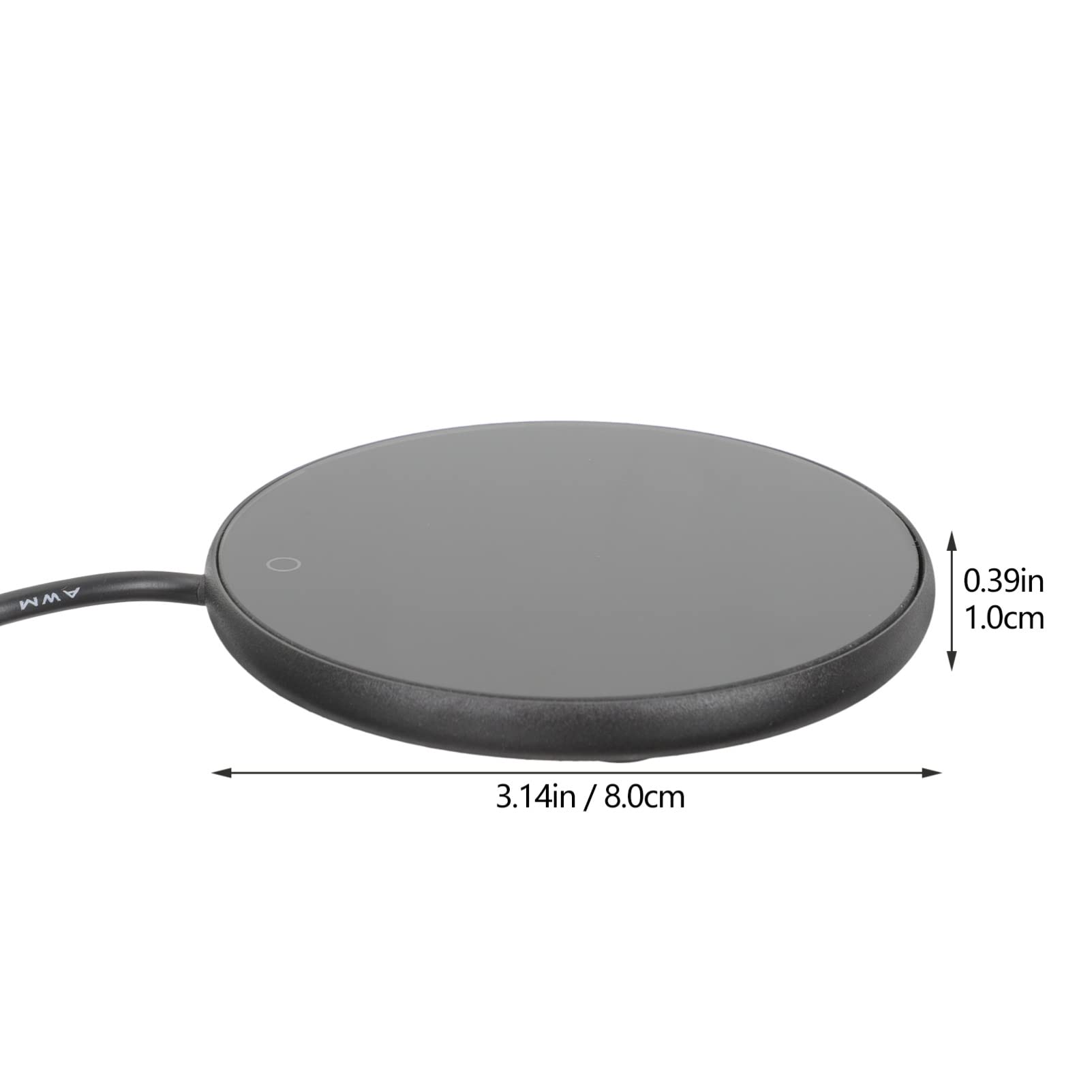 1 Pc Coffee Tea Cup Warmer Heater for Desk, Coffee Tea Warmer for Cups and Mugs, with Auto Off Using USB Plug Option Black