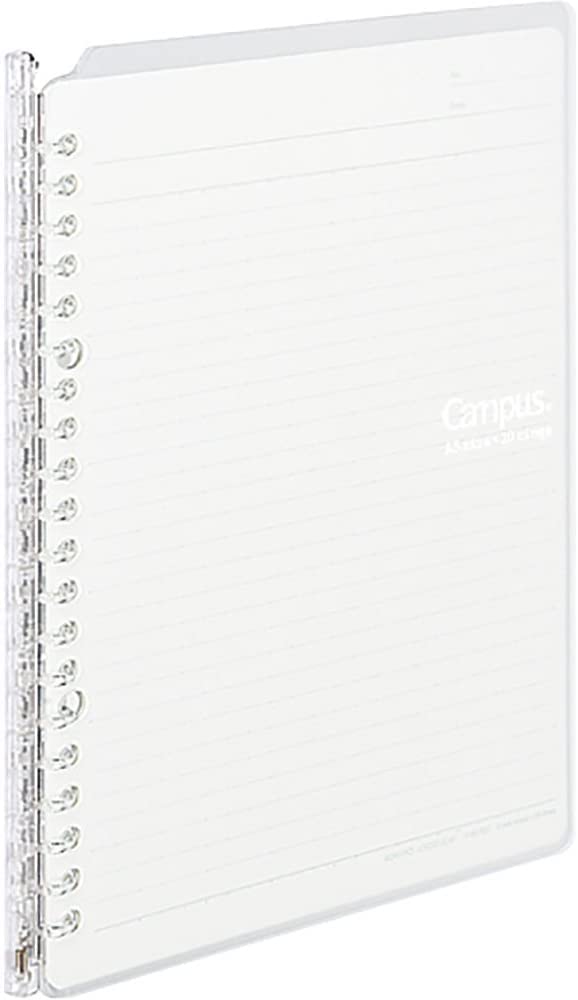 A5 Clear Refillable Ring Binder with Loose-Leaf Paper
