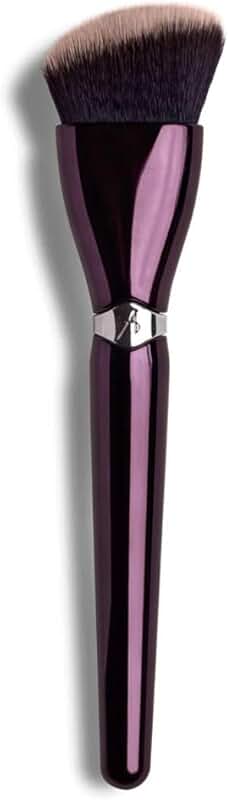 Angled Cream Blush Brush with Synthetic Fibers