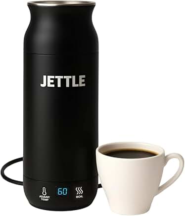Portable Electric Kettle with Temperature Control and LED