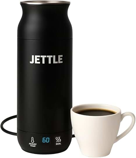 Portable Electric Kettle with Temperature Control and LED