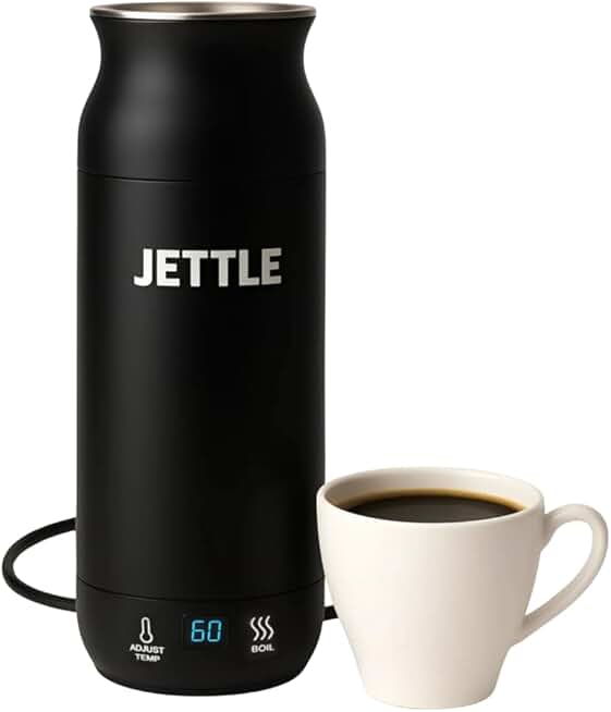 Portable Electric Kettle with Temperature Control and LED
