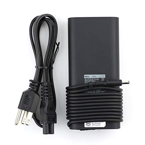 Genuine 130W(watt) Tip 4.5mm Slim Power AC Adapter for XPS 15 9530 9550 9560 9570/Precision M3800 5510 5520 5530 Laptop Charger (HA130PM130/DA130PM130) Power Supply