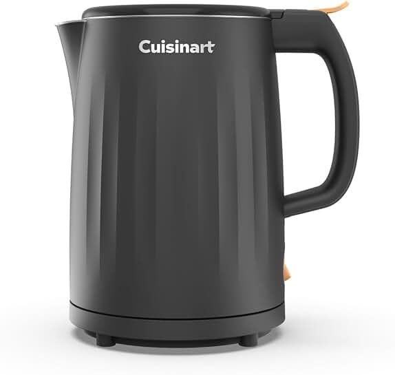 1-Liter Double Wall Electric Hot Water Kettle