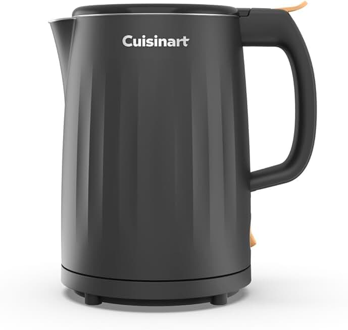1-Liter Double Wall Electric Hot Water Kettle