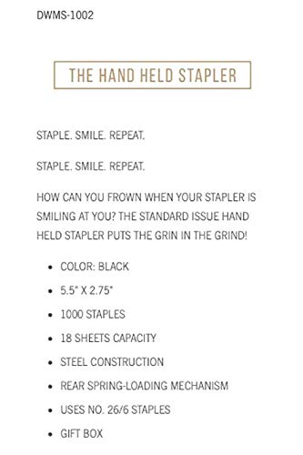 Navy Blue Handheld Stapler with Staples for Office Use