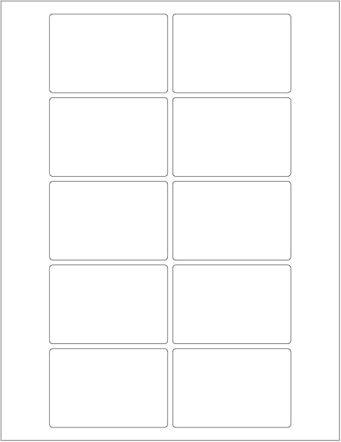 Printable 2x3 Inch Office Labels, 25 Sheets, White
